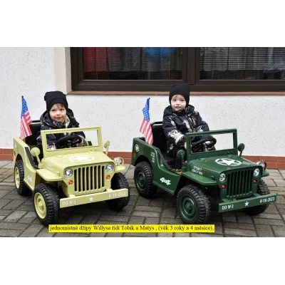 Jeep Willys s 2,4G, 4x4, 1 místný, macha army Jeep Willys s 2,4G, 4x4, 1 místný, macha army