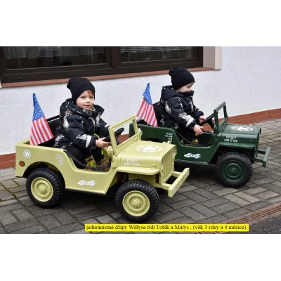Jeep Willys s 2,4G, 4x4, 1 místný, macha army Jeep Willys s 2,4G, 4x4, 1 místný, macha army