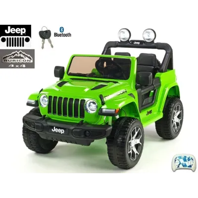 Jeep Wrangler Rubicon s 2.4G, náhonem 4x4, lakovaný zelený Jeep Wrangler Rubicon s 2.4G, náhonem 4x4, lakovaný zelený