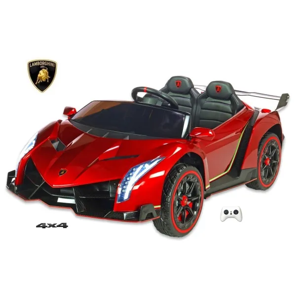 Lamborghini Veneno s 2.4G, 4x4, dvoumístné, vínová metalíza