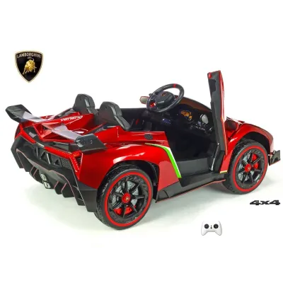 Lamborghini Veneno s 2.4G, 4x4, dvoumístné, vínová metalíza Lamborghini Veneno s 2.4G, 4x4, dvoumístné, vínová metalíza