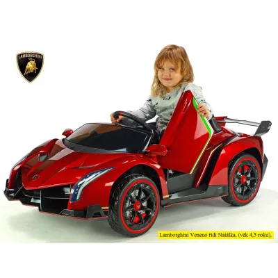 Lamborghini Veneno s 2.4G, 4x4, dvoumístné, vínová metalíza Lamborghini Veneno s 2.4G, 4x4, dvoumístné, vínová metalíza