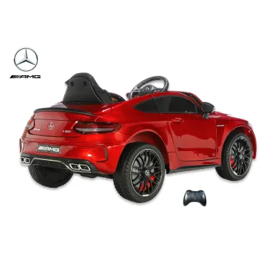 Mercedes C63S AMG s 2,4G, jednomístný, vínová metalíza Mercedes C63S AMG s 2,4G, jednomístný, vínová metalíza