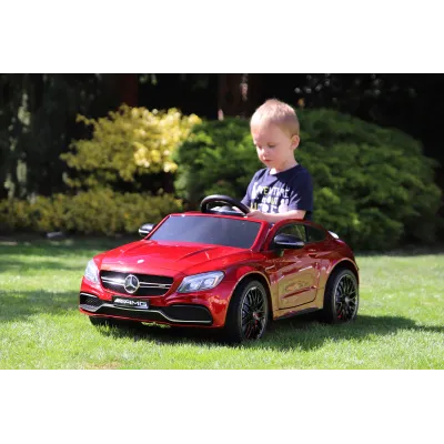 Mercedes C63S AMG s 2,4G, jednomístný, vínová metalíza Mercedes C63S AMG s 2,4G, jednomístný, vínová metalíza