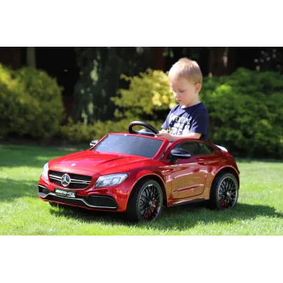 Mercedes C63S AMG s 2,4G, jednomístný, vínová metalíza Mercedes C63S AMG s 2,4G, jednomístný, vínová metalíza