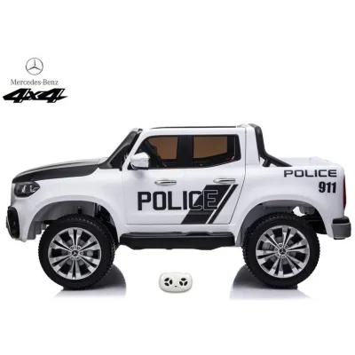 Mercedes X-Class 4x4 POLICIE 911 s 2,4G, FM, rocking horse, dvoumístný Mercedes X-Class 4x4 POLICIE 911 s 2,4G, FM, rocking horse, dvoumístný
