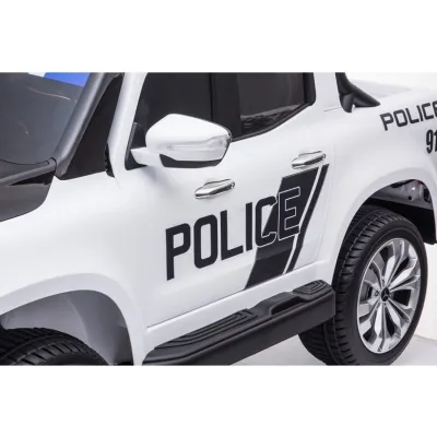 Mercedes X-Class 4x4 POLICIE 911 s 2,4G, FM, rocking horse, dvoumístný Mercedes X-Class 4x4 POLICIE 911 s 2,4G, FM, rocking horse, dvoumístný