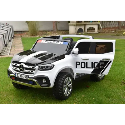 Mercedes X-Class 4x4 POLICIE 911 s 2,4G, FM, rocking horse, dvoumístný Mercedes X-Class 4x4 POLICIE 911 s 2,4G, FM, rocking horse, dvoumístný