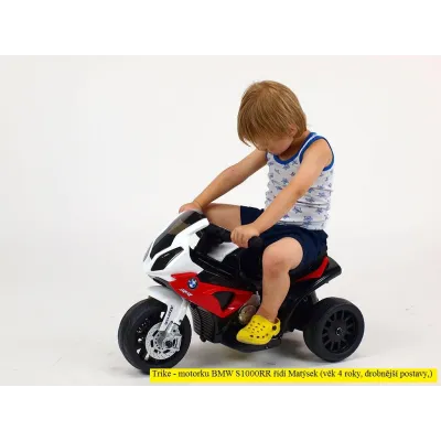 Motorka Trike BMW S1000RR, pro nejmenší a začínající, 6V, modrá Motorka Trike BMW S1000RR, pro nejmenší a začínající, 6V, modrá