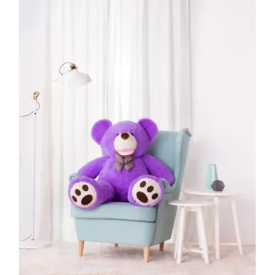 Velký plyšový medvěd Amigo 130 cm fialový