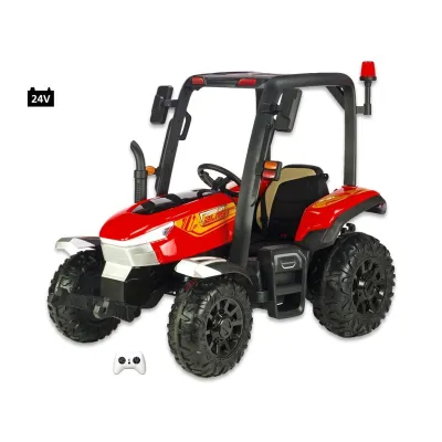 odběr v Teplicích!, Traktor Blast s 2,4G, kabinou a vlekem, 24V / 2x200W, červený odběr v Teplicích!, Traktor Blast s 2,4G, kabinou a vlekem, 24V / 2x200W, červený