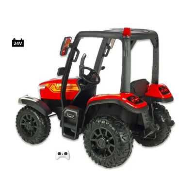 odběr v Teplicích!, Traktor Blast s 2,4G, kabinou a vlekem, 24V / 2x200W, červený odběr v Teplicích!, Traktor Blast s 2,4G, kabinou a vlekem, 24V / 2x200W, červený