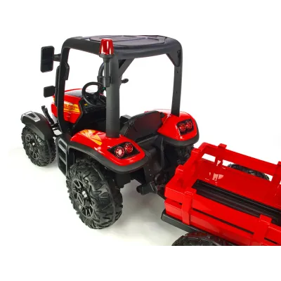 odběr v Teplicích!, Traktor Blast s 2,4G, kabinou a vlekem, 24V / 2x200W, červený odběr v Teplicích!, Traktor Blast s 2,4G, kabinou a vlekem, 24V / 2x200W, červený