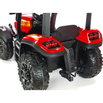odběr v Teplicích!, Traktor Blast s 2,4G, kabinou a vlekem, 24V / 2x200W, červený odběr v Teplicích!, Traktor Blast s 2,4G, kabinou a vlekem, 24V / 2x200W, červený