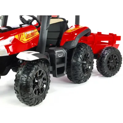 odběr v Teplicích!, Traktor Blast s 2,4G, kabinou a vlekem, 24V / 2x200W, červený odběr v Teplicích!, Traktor Blast s 2,4G, kabinou a vlekem, 24V / 2x200W, červený