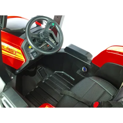 odběr v Teplicích!, Traktor Blast s 2,4G, kabinou a vlekem, 24V / 2x200W, červený odběr v Teplicích!, Traktor Blast s 2,4G, kabinou a vlekem, 24V / 2x200W, červený