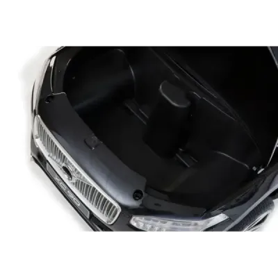 Elektrické autíčko Volvo XC90, čalouněný sedák, 2,4 GHz DO, klíč, 2X MOTOR, dvoumístné, černé, USB, SD karta, ORGINAL licence