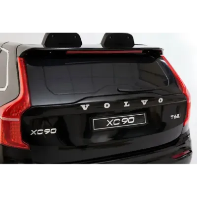Elektrické autíčko Volvo XC90, čalouněný sedák, 2,4 GHz DO, klíč, 2X MOTOR, dvoumístné, černé, USB, SD karta, ORGINAL licence