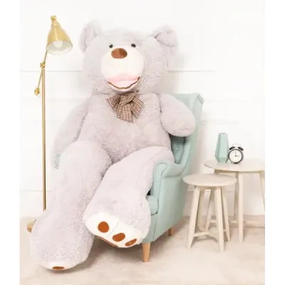 Velký plyšový medvěd Amigo 220 cm šedý Velký plyšový medvěd Amigo 220 cm šedý