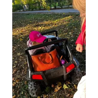 Elektrické autíčko RSX Modré, Pohon 4x4, 2x12V, EVA kola, široké dvoumístné čalouněné sedadlo, 2,4 GHz DO, 4 X MOTOR, Dvoumístné