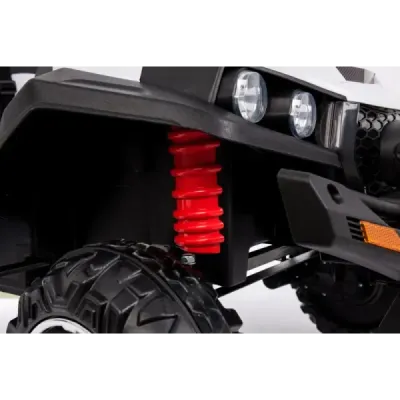 Elektrické autíčko RSX Červené, Pohon 4x4, 2x12V, EVA kola, široké dvoumístné čalouněné sedadlo, 2,4 GHz DO, 4 X MOTOR, Dvoumíst
