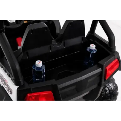 Elektrické autíčko RSX Červené, Pohon 4x4, 2x12V, EVA kola, široké dvoumístné čalouněné sedadlo, 2,4 GHz DO, 4 X MOTOR, Dvoumíst