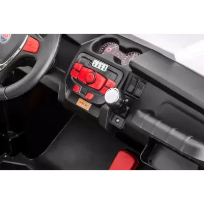 Elektrické autíčko RSX Červené, Pohon 4x4, 2x12V, EVA kola, široké dvoumístné čalouněné sedadlo, 2,4 GHz DO, 4 X MOTOR, Dvoumíst