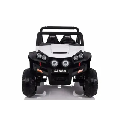 Elektrické autíčko RSX Bílé, Pohon 4x4, 2x12V, EVA kola, široké dvoumístné čalouněné sedadlo, 2,4 GHz DO, 4 X MOTOR, Dvoumístné,