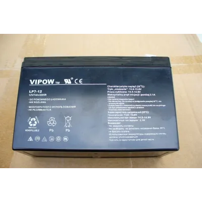 Gelová nabíjecí baterie Vipow 12V - 7,5Ah/ 20HR Gelová nabíjecí baterie Vipow 12V - 7,5Ah/ 20HR