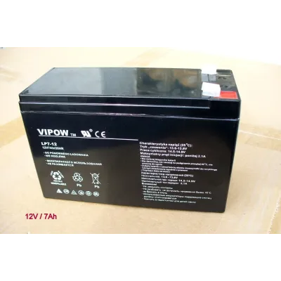 Gelová nabíjecí baterie Vipow 12V - 7Ah/ 20HR Gelová nabíjecí baterie Vipow 12V - 7Ah/ 20HR