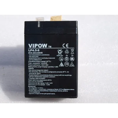 Gelová nabíjecí baterie Vipow 6V-4,5Ah/ 20HR Gelová nabíjecí baterie Vipow 6V-4,5Ah/ 20HR