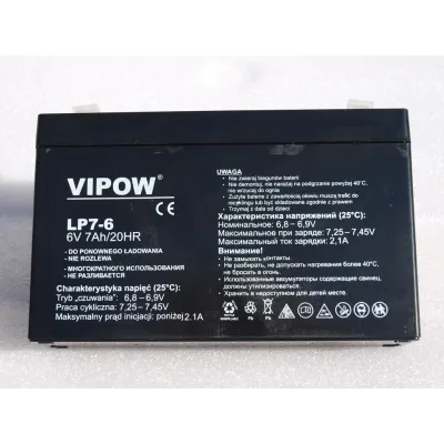 Gelová nabíjecí baterie Vipow 6V-7Ah/ 20HR Gelová nabíjecí baterie Vipow 6V-7Ah/ 20HR