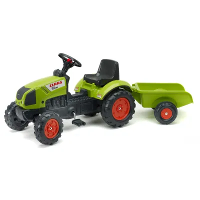 Šlapací traktor Claas Arion 410 s valníkem, délka 132cm, Made in France,