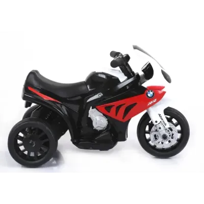 Elektrická tříkolka BMW S 1000 RR, Licencované, 6 V, koženkové sedadlo, 1 motor, červené