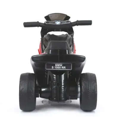 Elektrická tříkolka BMW S 1000 RR, Licencované, 6 V, koženkové sedadlo, 1 motor, červené