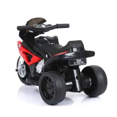 Elektrická tříkolka BMW S 1000 RR, Licencované, 6 V, koženkové sedadlo, 1 motor, červené