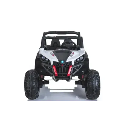 Elektrické autíčko NEW RSX Bílé, Pohon 4x4, 2x 12V, EVA kola, široké dvoumístné sedadlo, Klíč, 2,4 GHz DO, 4X MOTOR, Dvoumístné,