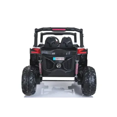 Elektrické autíčko NEW RSX Bílé, Pohon 4x4, 2x 12V, EVA kola, široké dvoumístné sedadlo, Klíč, 2,4 GHz DO, 4X MOTOR, Dvoumístné,