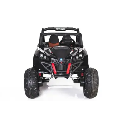Elektrické autíčko NEW RSX Černé, Pohon 4x4, 2x 12V, EVA kola, široké dvoumístné sedadlo, Klíč, 2,4 GHz DO, 4X MOTOR, Dvoumístné
