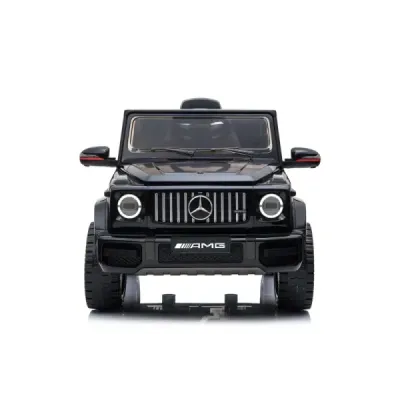 Elektrické autíčko Mercedes G, černé, jednomístné sedadlo, 12V baterie, 2,4 GHz DO, 2X MOTOR, USB, SD karta, ORGINAL licence