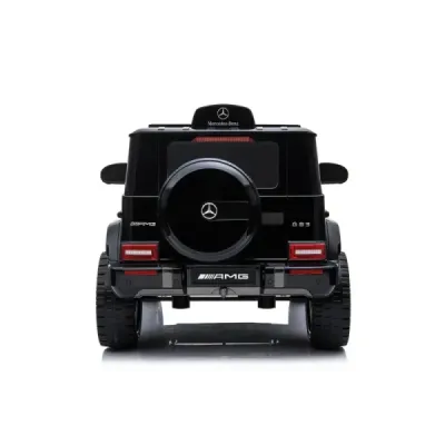 Elektrické autíčko Mercedes G, černé, jednomístné sedadlo, 12V baterie, 2,4 GHz DO, 2X MOTOR, USB, SD karta, ORGINAL licence