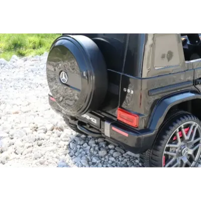 Elektrické autíčko Mercedes G, černé, jednomístné sedadlo, 12V baterie, 2,4 GHz DO, 2X MOTOR, USB, SD karta, ORGINAL licence