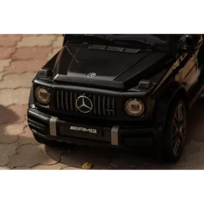 Elektrické autíčko Mercedes G, černé, jednomístné sedadlo, 12V baterie, 2,4 GHz DO, 2X MOTOR, USB, SD karta, ORGINAL licence
