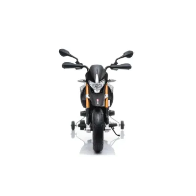 Elektrická Motorka APRILIA DORSODURO 900, Licencované, 12 V, EVA měkké kola, 2 x 18W motor, 12V baterie, Odpružení, kovový rám, 