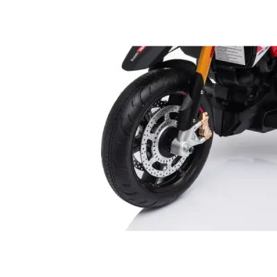 Elektrická Motorka APRILIA DORSODURO 900, Licencované, 12V baterie, EVA měkké kola, 2 x 18W motor, Odpružení, kovový rám, kovová