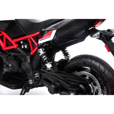 Elektrická Motorka APRILIA DORSODURO 900, Licencované, 12V baterie, EVA měkké kola, 2 x 18W motor, Odpružení, kovový rám, kovová
