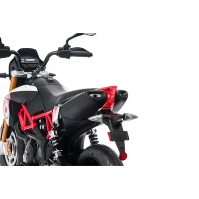Elektrická Motorka APRILIA DORSODURO 900, Licencované, 12V baterie, EVA měkké kola, 2 x 18W motor, Odpružení, kovový rám, kovová