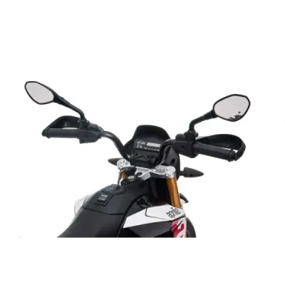 Elektrická Motorka APRILIA DORSODURO 900, Licencované, 12V baterie, EVA měkké kola, 2 x 18W motor, Odpružení, kovový rám, kovová