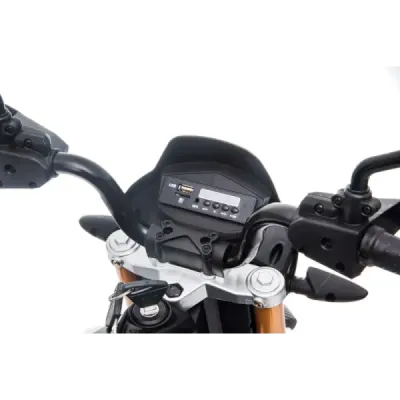 Elektrická Motorka APRILIA DORSODURO 900, Licencované, 12V baterie, EVA měkké kola, 2 x 18W motor, Odpružení, kovový rám, kovová