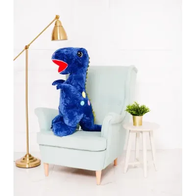 Plyšový dinosaurus EDI 110 cm tmavě modrý Plyšový dinosaurus EDI 110 cm tmavě modrý
